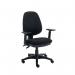 Two Lever Sheaf Operator Chair Black with Adjustable Arms KF800372 KF800372