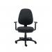 Two Lever Sheaf Operator Chair Charcoal with Adjustable Arms KF800374 KF800374