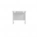 Jemini Single Rectangular Desk 800x600x730mm WhiteWhite KF800379 KF800379