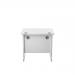 Jemini Single Rectangular Desk 800x600x730mm White/White KF800379 KF800379