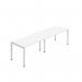 Jemini Two Person Bench Desk 1200x800mm White (Set of 2) KF800448 KF800448