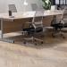 Jemini Single Rectangular Desk 1200x600x730mm Dark WalnutSilver KF800453 KF800453