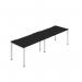 Jemini Two Person Bench Desk 1600x800mm BlackWhite (Set of 2) KF800471 KF800471