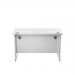 Jemini Single Rectangular Desk 1200x600x730mm White/White KF800497 KF800497