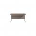 Jemini Single Rectangular Desk 1400x600x730mm Grey OakSilver KF800537 KF800537