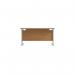 Jemini Single Rectangular Desk 1400x600x730mm Nova OakSilver KF800543 KF800543