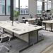 Jemini Single Rectangular Desk 1400x600x730mm Nova OakSilver KF800543 KF800543