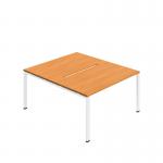 Jemini Two Person Back-to-Back Bench Desk 1200x800mm BeechWhite KF800584 KF800584