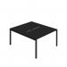 Jemini Two Person Back-to-Back Bench Desk 1400x800mm Black KF800602 KF800602