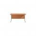Jemini Single Rectangular Desk 1400x600x730mm WhiteWhite KF800614 KF800614