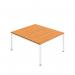 Jemini Two Person Back-to-Back Bench Desk 1600x800mm BeechWhite KF800618 KF800618