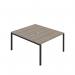 Jemini Two Person Back-to-Back Bench Desk 1600x800mm Grey OakBlack KF800623 KF800623