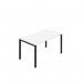 Jemini One Person Bench Desk 1400x800mm WhiteBlack KF800662 KF800662