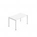 Jemini One Person Bench Desk 1400x800mm White KF800664 KF800664