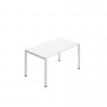 Jemini One Person Bench Desk 1600x800mm White KF800680 KF800680