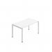 Jemini One Person Bench Desk 1600x800mm White KF800680 KF800680