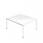 Jemini Two Person Back-to-Back Bench Desk 1600x800mm White KF800681 KF800681