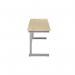 Jemini Single Rectangular Desk 1600x600x730mm MapleSilver KF800682 KF800682