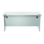 Jemini Single Rectangular Desk 1600x600x730mm White/White KF800738 KF800738
