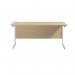 Jemini Single Rectangular Desk 1600x600x730mm MapleWhite KF800744 KF800744