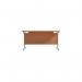 Jemini Single Rectangular Desk 1200x800x730mm BeechSilver KF801008 KF801008
