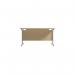 Jemini Single Rectangular Desk 1200x800x730mm MapleSilver KF801049 KF801049