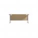 Jemini Single Rectangular Desk 1600x800x730mm MapleSilver KF801285 KF801285