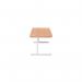 Jemini Single Rectangular Desk 1600x800x730mm BeechWhite KF801306 KF801306