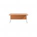 Jemini Single Rectangular Desk 1600x800x730mm BeechWhite KF801306 KF801306