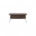 Jemini Single Rectangular Desk 1600x800x730mm Dark Walnut/White KF801353 KF801353