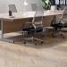 Jemini Single Rectangular Desk 1600x800x730mm Dark Walnut/White KF801353 KF801353