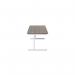 Jemini Single Rectangular Desk 1600x800x730mm Dark WalnutWhite KF801353 KF801353