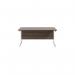 Jemini Single Rectangular Desk 1600x800x730mm Dark WalnutWhite KF801353 KF801353