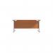Jemini Single Rectangular Desk 1800x800x730mm BeechSilver KF801369 KF801369
