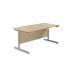 Jemini Single Rectangular Desk 1800x800x730mm MapleSilver KF801402 KF801402