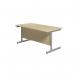 Jemini Single Rectangular Desk 1800x800x730mm MapleSilver KF801402 KF801402