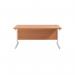 Jemini Single Rectangular Desk 1800x800x730mm BeechWhite KF801424 KF801424