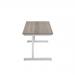 Jemini Single Rectangular Desk 1800x800x730mm Grey Oak/White KF801437 KF801437