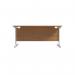 Jemini Single Rectangular Desk 1800x800x730mm Nova OakWhite KF801443 KF801443