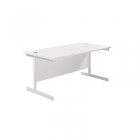 VOW Jemini Single Rectangular Desk 1800x800x730mm WhiteWhite KF801459 KF801459