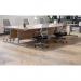 Jemini Radial Left Hand Cantilever Desk 1600x1200x730mm Grey Oak/Silver KF801734 KF801734