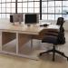 Jemini Radial Left Hand Cantilever Desk 1600x1200x730mm Nova OakSilver KF801740 KF801740