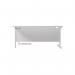 Jemini Radial Right Hand Cantilever Desk 1600x1200x730mm White/White KF801936 KF801936