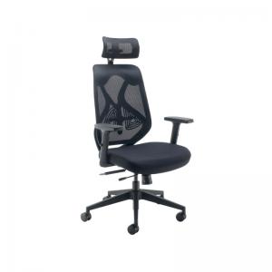 VOW Arista Stealth High Back Chair with Headrest Black KF80304 KF80304