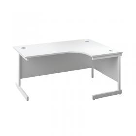 VOW First Radial Right Hand Desk 1600x1200x730mm WhiteWhite KF803126 KF803126