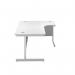 First Radial Right Hand Desk 1600x1200x730mm WhiteWhite KF803126 KF803126