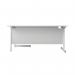 First Radial Right Hand Desk 1600x1200x730mm WhiteWhite KF803126 KF803126