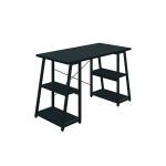 Jemini Soho Desk with Angled Shelves Black/Black Leg KF80318 KF80318