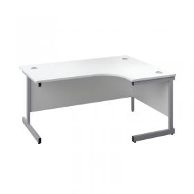 VOW First Radial Right Hand Desk 1800x1200x730mm WhiteSilver KF803188 KF803188