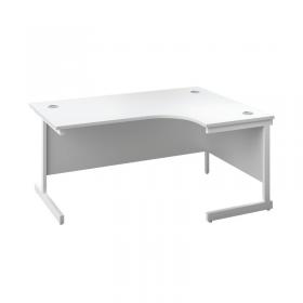 VOW First Radial Right Hand Desk 1800x1200x730mm WhiteWhite KF803249 KF803249